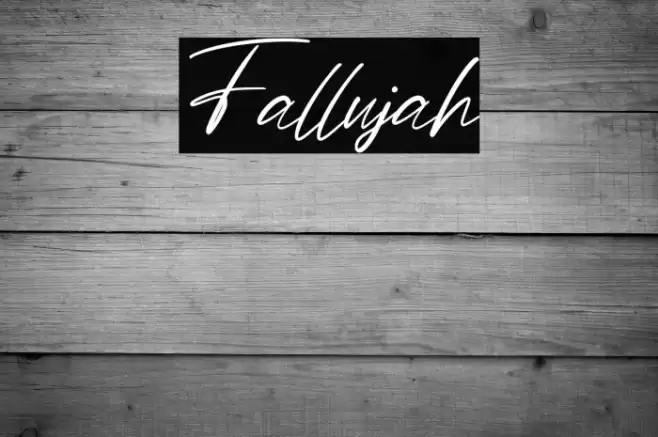 Fallujah Font examples