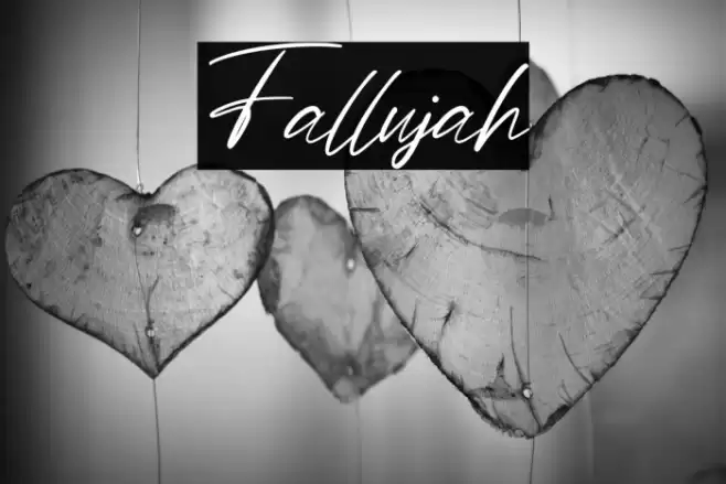 Fallujah Font examples