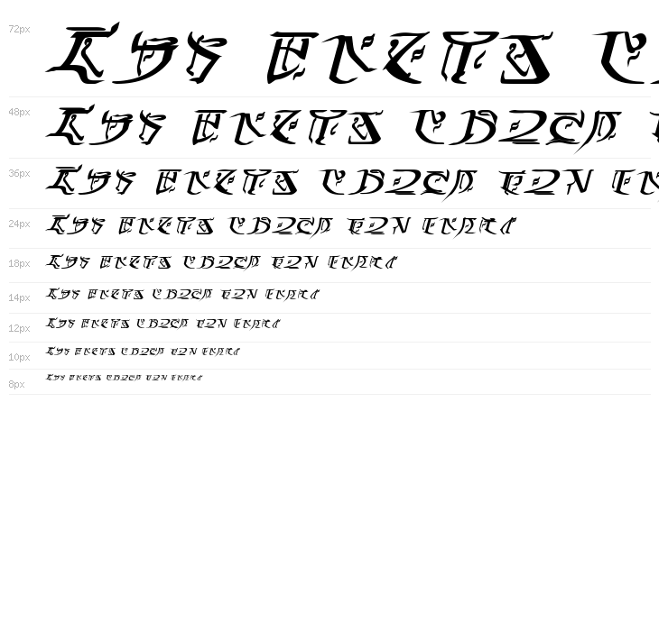 Falmer Bold Italic Waterfall