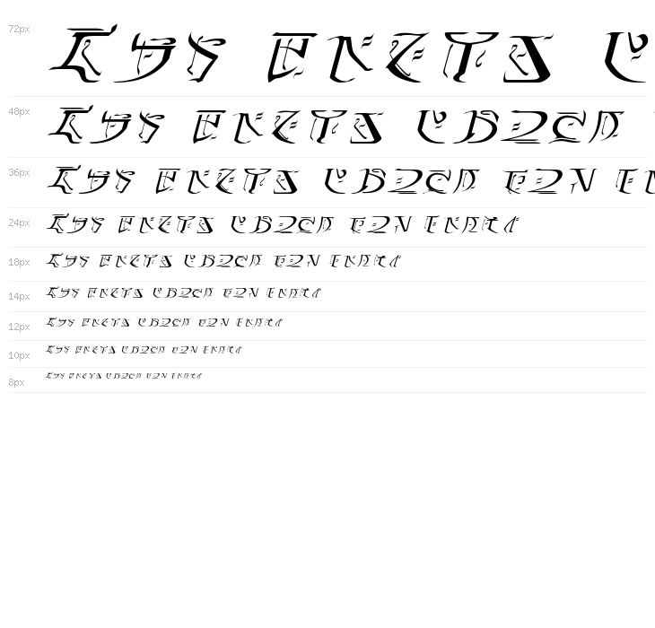 Falmer Italic Waterfall