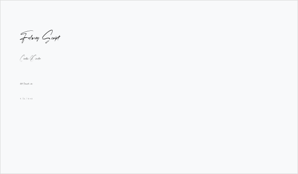 Faloney Script Business Card