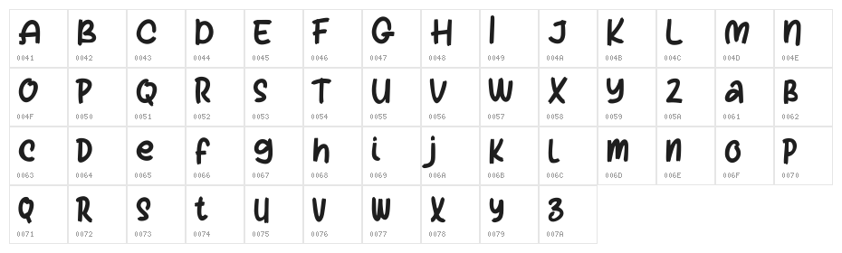 Falose FREE Character Map
