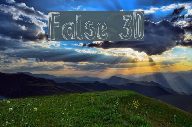 False 3D Example 1