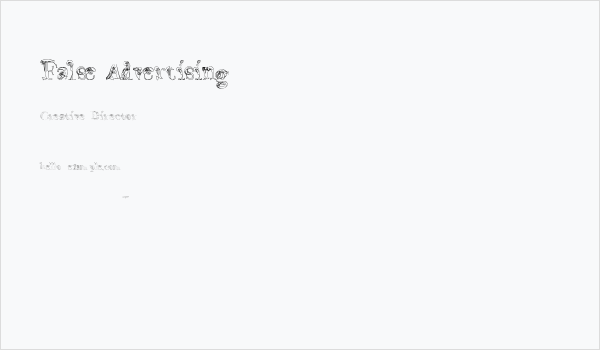 False Advertising Business Card