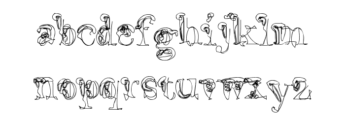 False Advertising Font LOWERCASE