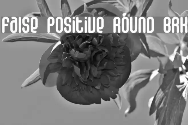 False Positive Round BRK Font examples