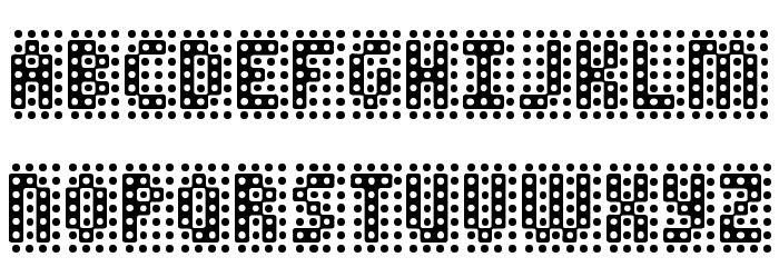 False Teeth Font LOWERCASE