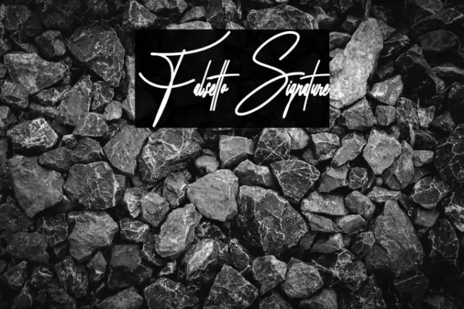 Falsetto Signature Font examples