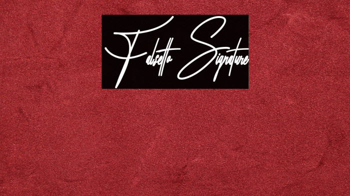 Falsetto Signature Example 2