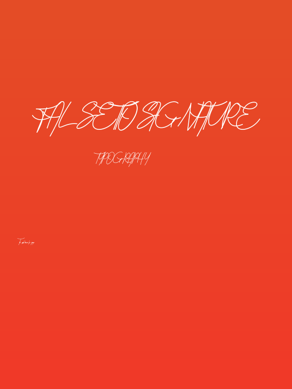 Falsetto Signature Poster