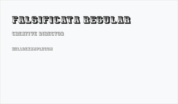 Falsificata Regular Business Card