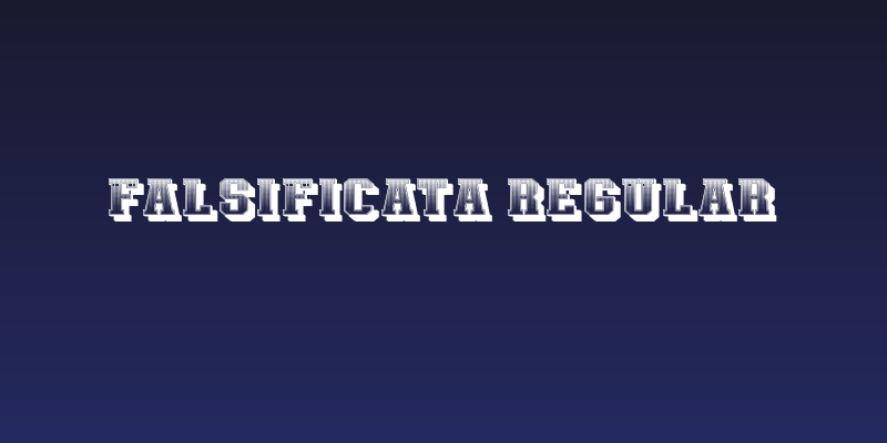 Falsificata Regular Social Header