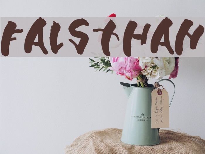 Falsthan Font examples