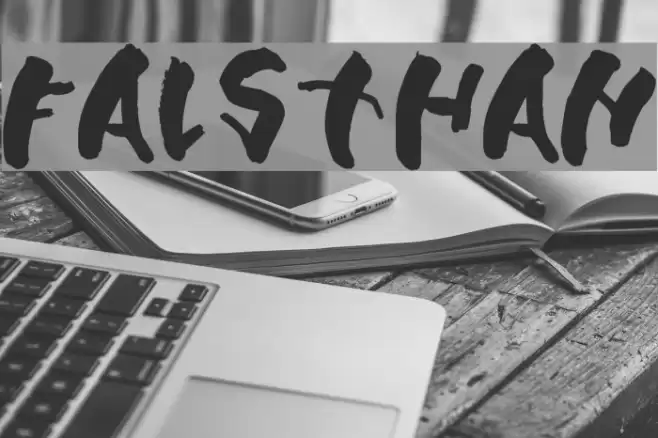 Falsthan Font examples