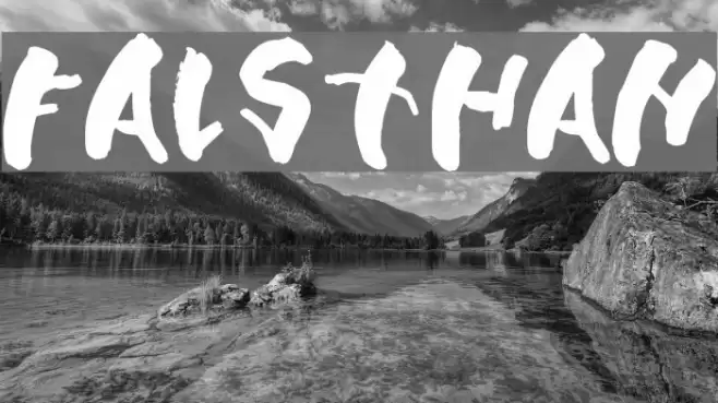 Falsthan Font examples