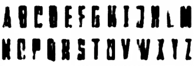 Faltura Alien Schriftart Groß