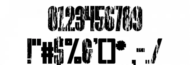 Faltura Guerra Font OTHER CHARS