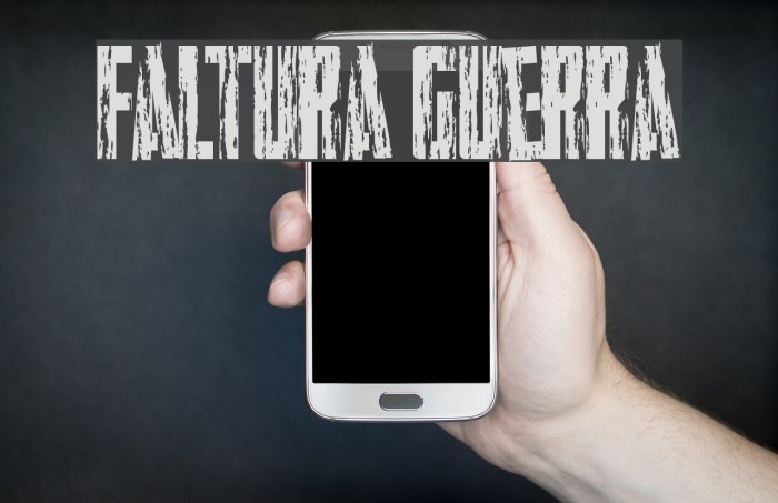 Faltura Guerra Font examples