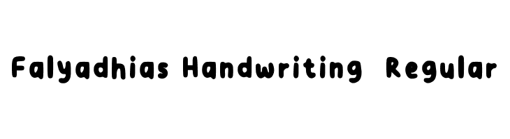 Falyadhias Handwriting  Regular  font caratteri gratis