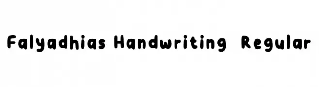 Falyadhias Handwriting  Regular  font caratteri gratis