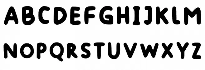 Falyadhias Handwriting Regular 字体 大写