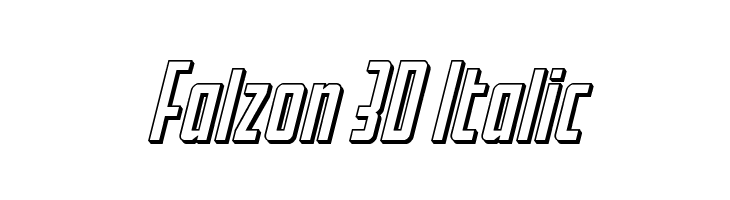 Falzon 3D Italic  لخطوط تنزيل