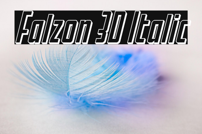 Falzon 3D Italic Example 2