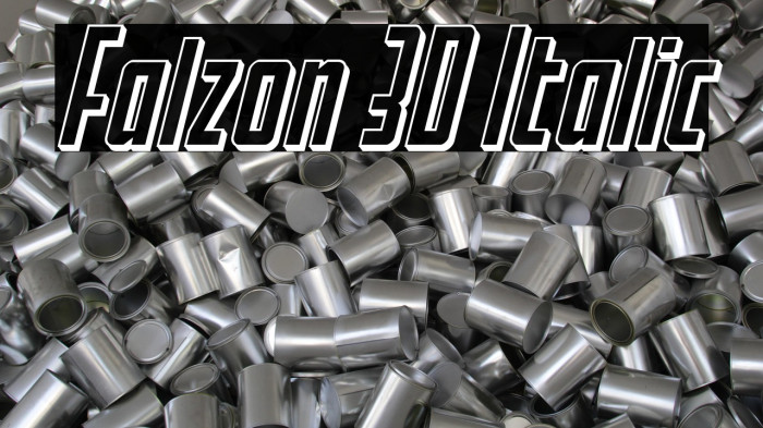 Falzon 3D Italic Example 3
