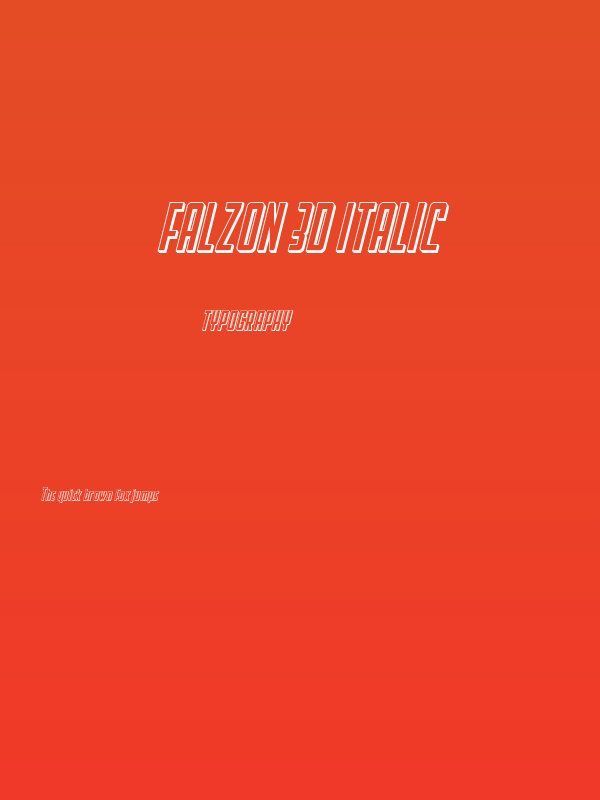 Falzon 3D Italic Poster
