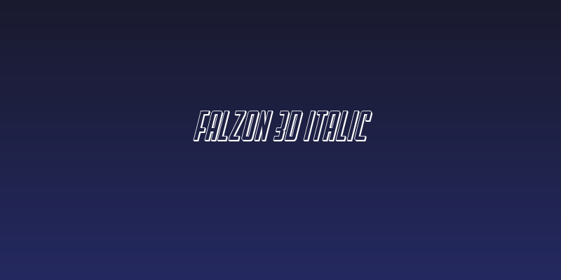 Falzon 3D Italic Social Header