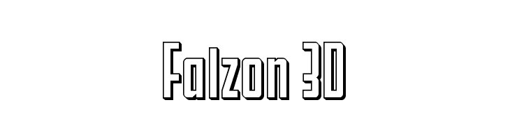 Falzon 3D  les polices de caractères gratuit tlcharger