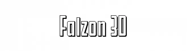 Falzon 3D  Fuentes Gratis Descargar