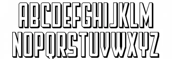 Falzon 3D Schriftart Groß