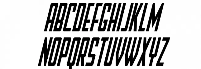 Falzon Condensed Italic Шрифта ВЕРХНИЙ