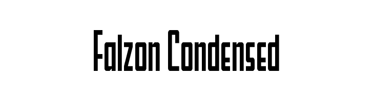 Falzon Condensed  font caratteri gratis