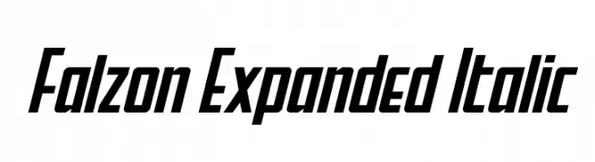 Falzon Expanded Italic  Fuentes Gratis Descargar