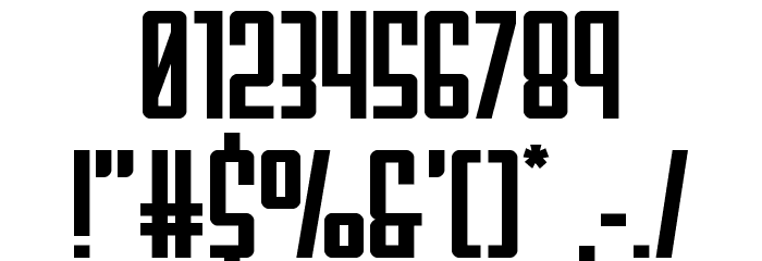 Falzon Expanded Font OTHER CHARS