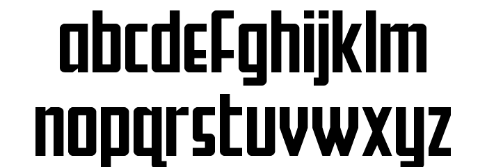 Falzon Expanded Font LOWERCASE