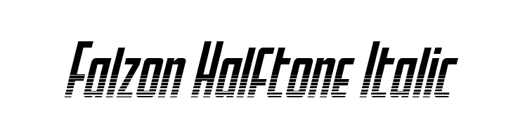 Falzon Halftone Italic  免费字体下载
