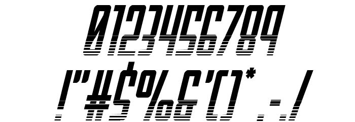 Falzon Halftone Italic Font OTHER CHARS