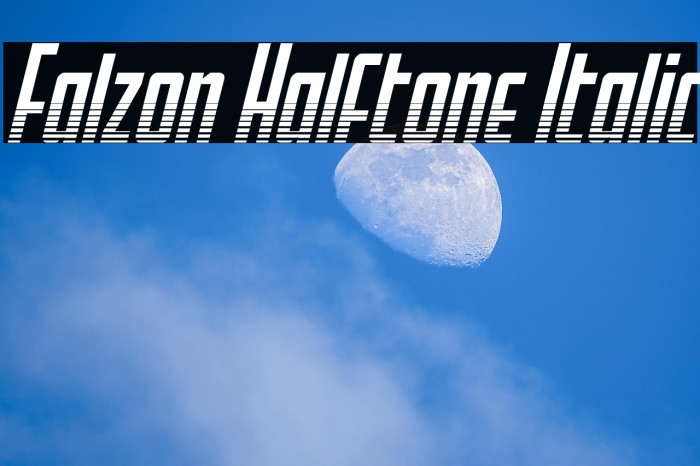 Falzon Halftone Italic Example 1