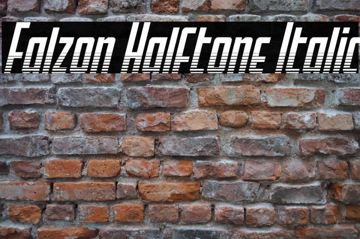 Falzon Halftone Italic Example 3