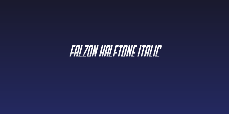 Falzon Halftone Italic Social Header