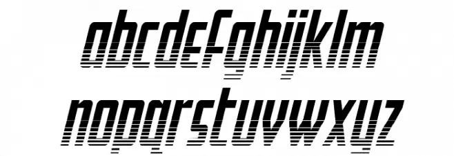 Falzon Halftone Italic 字体 小写
