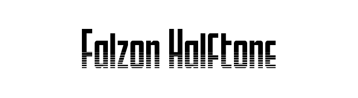 Falzon Halftone  フリーフォントのダウンロード