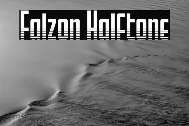 Falzon Halftone Font examples