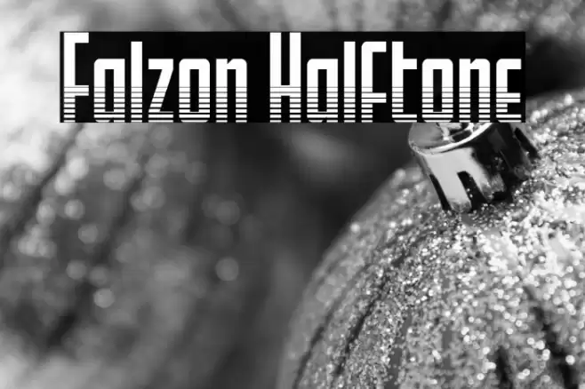 Falzon Halftone Font examples