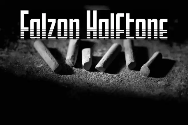 Falzon Halftone Font examples
