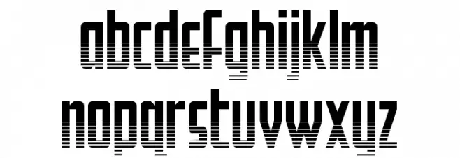 Falzon Halftone Font LOWERCASE