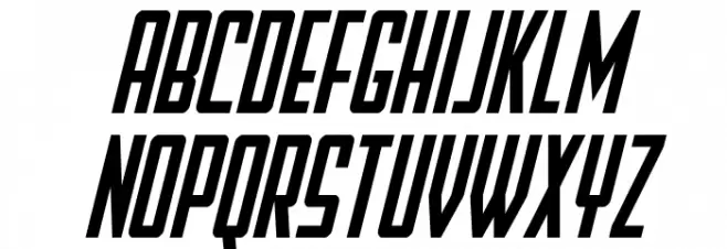 Falzon Italic 字体 大写